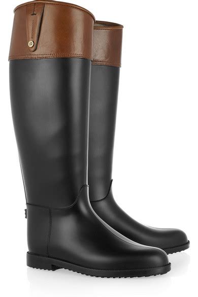 burberry wellington boots|net a porter Burberry rain boots.